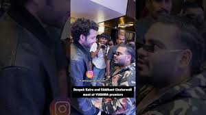 Deepak Kalra and Siddhant Chaturvedi at YUDHRA premiere #siddhantchaturvedi  #DeepakKalra