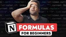 Notion Formulas for Absolute Beginners - YouTube