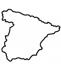 Bloß ist der begriff die länder, die unter dem begriff 3. Car Tattoo Aufkleber Spanien Umriss