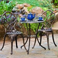 Nassau 3pc Cast Aluminum Patio Bistro Set Christopher Knight Home In 2020 Patio Furnishings Outdoor Bistro Set Iron Patio Furniture