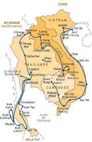 Viêt nam, laos, cambodge, thaïlande, birmanie, malaisie occid. Carte De Notre Itineraire En Asie Du Sud Est Vietnam Du Nord Au Sud 3 5 Semaines Cambodge D Thailand Travel Southeast Asia Travel Travel Destinations Asia