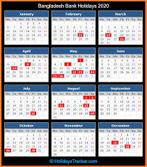 Bank holidays in west bengal for 2021. Bangladesh Bank Holidays 2020 Holidays Tracker