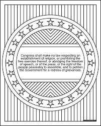 1st Amendment Coloring Page Bill Of Rights Series Coloring Pages Heart Coloring Pages Free Coloring Pages