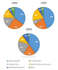 ielts exam preparation pie chart