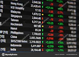 Business Finance Background Display Asia Pacific Stock