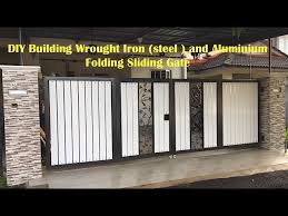 Why settle for a copy when you can have the original? Diy Building Wrought Iron Steel And Aluminium Folding Sliding Gate Youtube