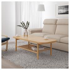 Listerby White Stained Oak Coffee Table 140x60 Cm Ikea Oak Coffee Table Coffee Table Coffee Table White