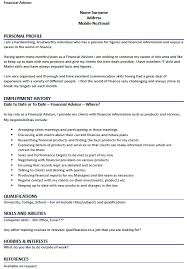 Financial planners overlook budgetary and investment decisions of businesses and individuals. Financial Planner Cv Example June 2021