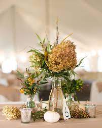 Martha stewart living is about the handmade, the homemade, the artful, the innovative, the. 24 Dried Flower Arrangements That Are Perfect For A Fall Wedding Fallwedding Hydrangea Centerpiece Wedding Cheap Wedding Table Centerpieces Hydrangeas Wedding
