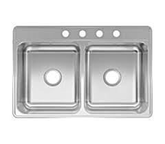 7 4n sink double bowl ss 33x22x7in