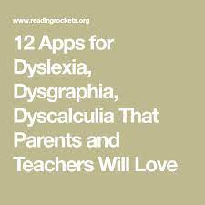 Best apps for students with dyslexia | homeschooling with dyslexia. 12 Apps For Dyslexia Dysgraphia Dyscalculia That Parents And Teachers Will Love Dysgraphia Dyscalculia Dyslexia Teaching