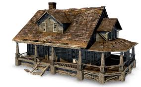 Old House Model Old Abandoned Houses House 3d Model Abandoned Houses