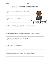 Rd.com holidays & observances ask nearly anyone off the street, and odds are they will know a thing or two about martin luther ki. Martin Luther King Jr Quiz In Spanish By Teachers Have Fun Too Tpt