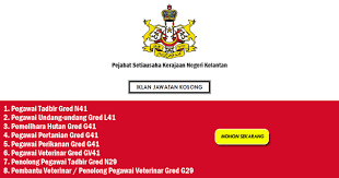 Jawatan kosong di universiti malaysia kelantan umk 2020. Permohonan Jawatan Kosong Di Pejabat Setiausaha Kerajaan Negeri Kelantan