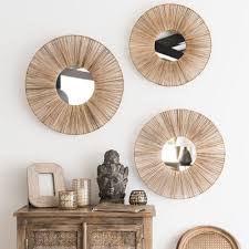 3 Miroirs En Rotin D60 Maisons Du Monde Specchi Rotondi Arredamento Creativo Arredamento Casa