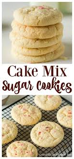 Cake Mix Sugar Cookies Recipe Cake Mix Cookie Recipes Cake Mix Recipes Sugar Cookies Recipe