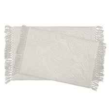 Rug size 24 x 36 inches, excluding fringe. Jean Pierre Ricardo Cotton Fringe 2 Piece Bath Rug Set On Sale Overstock 17769735