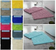 Heaven to step out onto this thick double side rug.exceptionally thick and soft but also practical and absorbent. Luxury 2pc Loop Design Bath Mat Sets Non Slip Water Absorbent Bathroom Rugs Mat Ebay