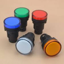 30mm Led Indicator Lamp Signal Light Blue Green Red White Yellow Pilot Lamp 12v 24v 110v 220v Lamp Shades Wall Lights Pilot Glovelamp Hook Aliexpress