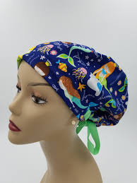 Women's Surgical Scrub Hats, or Scrub Caps Friendly Siren
