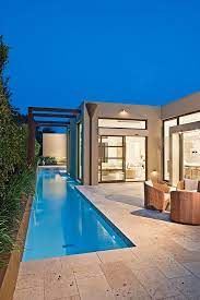 It often happens that a backyard or a garden or any other outdoor space is small and it seems that you won't be able to accommodate a pool there. Hawthorn Lap Pool Luxury Swimming Pools Pool Houses Luxury Pool