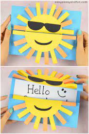 One of the cutest ideas we've seen is to make a constellation birthday card. Sun Diy Paper Card Fun Paper Craft For Kids Easy Peasy And Fun