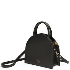 Calf Dome Mini Satchel True Black Oad New York Satchel Calf Leather Calves