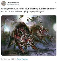 Let S Go Boys 30 50 Feral Hogs Memes Know Your Meme Told You So