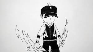Fang malah datang saat boboiboy tahu apa yang terjadi padanya! Cara Menggambar Boboiboy Halilintar How To Draw Boboiboy Halilintar Youtube
