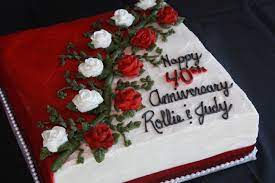 40th Anniversary Cake 40th Anniversary Cakes Anniversary Cake 40th Wedding Anniversary Cake