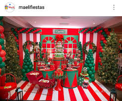 Christmas Theme First Birthday Dessert Table And Decor Christmas Birthday Party Christmas Birthday Party Decorations Grinch Christmas Decorations