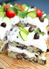 Black Olive Cake Hadias Lebanese Cuisine Sweet Savory Savoury Cake Food