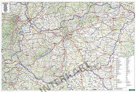 Shows theaters, museums, post offices, churches, and. Hungary Wall Map 139 X 95cm