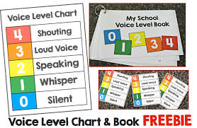 voice level chart freebie make take teach