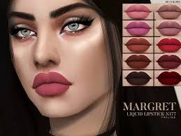 Margret Liquid Lipstick N177 The Sims 4 Download Simsdomination Sims 4 Conteudo Personalizado Cabelo Sims The Sims