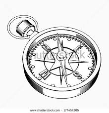 Black And White Compass Cartoon Compass Cartoon Illustration Outline High Resolution 3d Compass Tattoo Design Compass Tattoo Compass Drawing