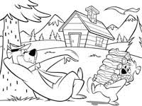 Top 10 best cute bear coloring pages for preschoolers: Coloring Pages Yogi Bear S Jellystone Park In Mill Run