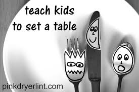 Reviewed in canada on november 7, 2020. Teach Kids How To Set A Table Robin Kramer Writes