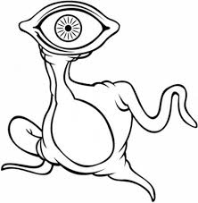 Though it is hard to distract children when they are glued to the moshi monsters on the computer screen, presenting them these printable coloring pages could give their strained eyes a welcome break. One Eyed Monster Coloring Pages Scary Coloring Pages Monster Coloring Pages Printable Coloring Book