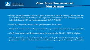 Maybe you would like to learn more about one of these? Lakewood Speaks Lakewood Employees Money Purchase Pension Plan And Trust