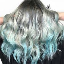 There is no other perfect time to experiment with your hair the placement of the teal hair highlights is a great way for women who are used to being blonde to try a pop of color. Icy Blonde Hair Color Ideas