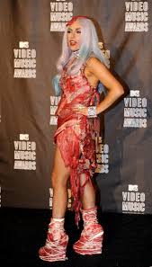So what is she trying to say with her latest creation? We Interrupt This Nyfw Coverage To Bring You Some Important News On Lady Gaga S Meat Dress From A Butcher Glamour