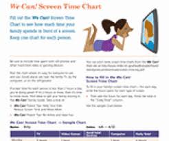 Printable Screen Time Chart For Kids Familyeducation