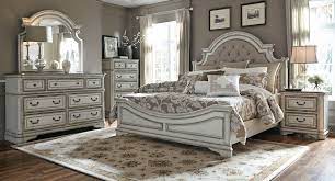 Magnolia Manor Panel Bedroom Set Upholstered Bedroom Set White Bedroom Set Antique White Bedroom Furniture