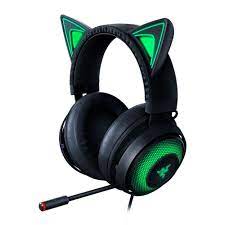 Razer Kraken Kitty Edition Pc Gaming Headset Thx Spatial Audio Black Gaming Headset Gaming Headphones Razer