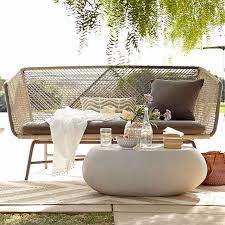 We couldn't help but notice how similar the stylish new aldi coffee table is to that of a highly desirable west elm design. Pebble Outdoor Coffee Table Modern Outdoor Furniture Outdoor Sofa Outdoor Coffee Tables
