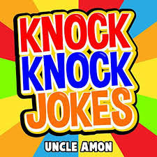 The scenario is of a person knocking on the front door to a house. Knock Knock Jokes 100 Funny Jokes For Kids By Uncle Amon Audiobook Audible Com