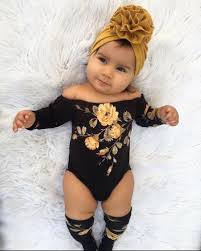 Most of the time, little girls have fine hair which is not very long. Summer Cute Toddler Kid Newborn Baby Girl Infant Cool Black Off Shoulder Flower Romper Jumpsuit Leg Warmers Outfits Clothes Sets Bodysuits Aliexpress