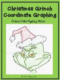 Christmas Math Grump Coordinate Graphing Picture 1st Quadrant All 4 Quadrants Coordinate Graphing Holiday Math Activities Math Pictures