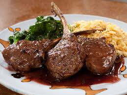 Lamb Chops With Pomegranate Sauce And Saffron Pilaf Recipe Lamb Recipes Pomegranate Sauce Lamb Chops